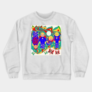 aztec pattern in brick mask soccer team ecopop Crewneck Sweatshirt